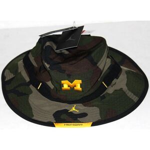 Michigan Wolverines Jordan Brand Boonie SZ Medium/Large Bucket Hat Camo On Field